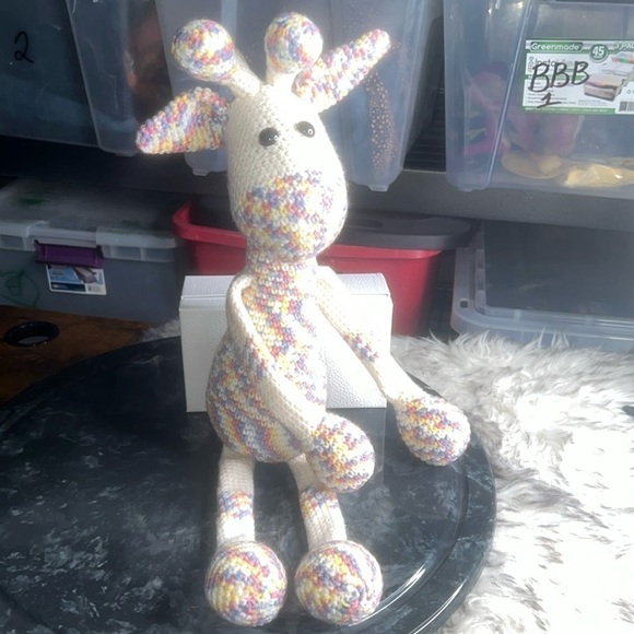 Handmade Crochet Giraffe Toy for Kids - Picture 1 of 8